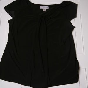 Sag Harbor Sleeveless Blouse Black